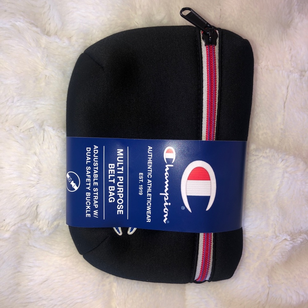 champion black unisex fanny pack